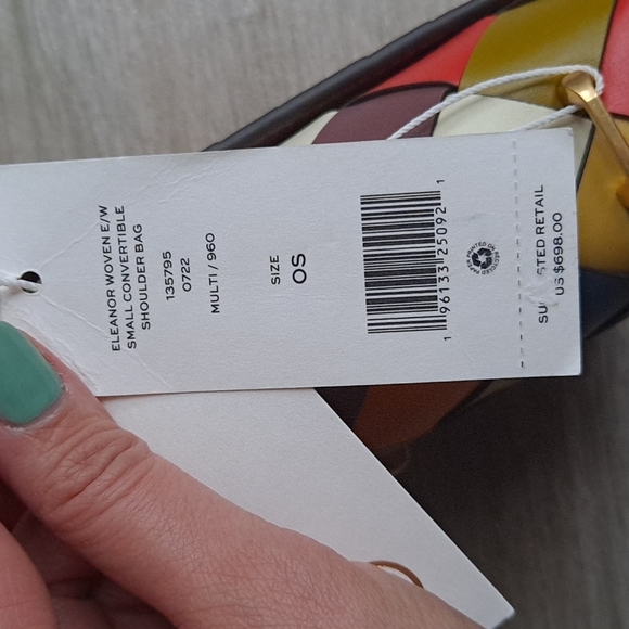 NWT Tory Burch Eleanor Woven Convertible Bag - Picture 13 of 16